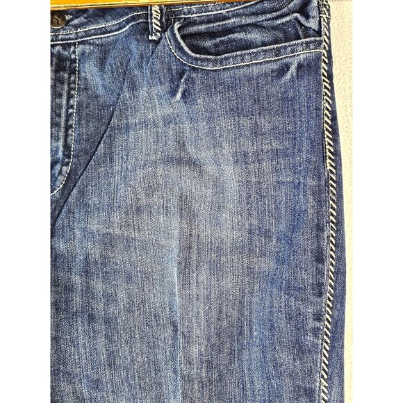 Reba Womens Stretch Denim Jeans Size 14 Bootcut Medium Wash Western Wear - Picture 3 of 8